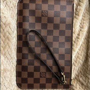 Authentic Louis Vuitton Damier Ebene wristlet